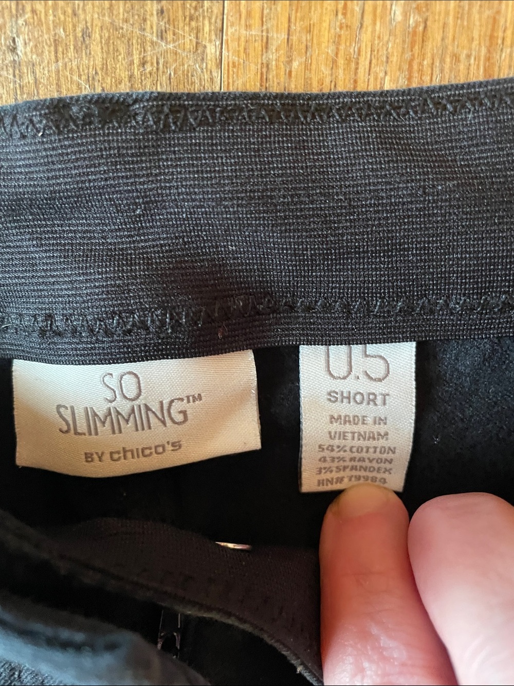 Chico's Black SO SLIMMING™ Size 6 petite black jeans - Picture 2 of 3